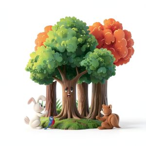 Noble Scholar Childrens Book Forest Trees Peer Pressure-0